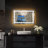 LED Bathroom Mirror with Front and Backlight Wall Mirrors  with 3 Colour Adjustment with Light LED Vanity Mirror with Anti-Fog-1685058007