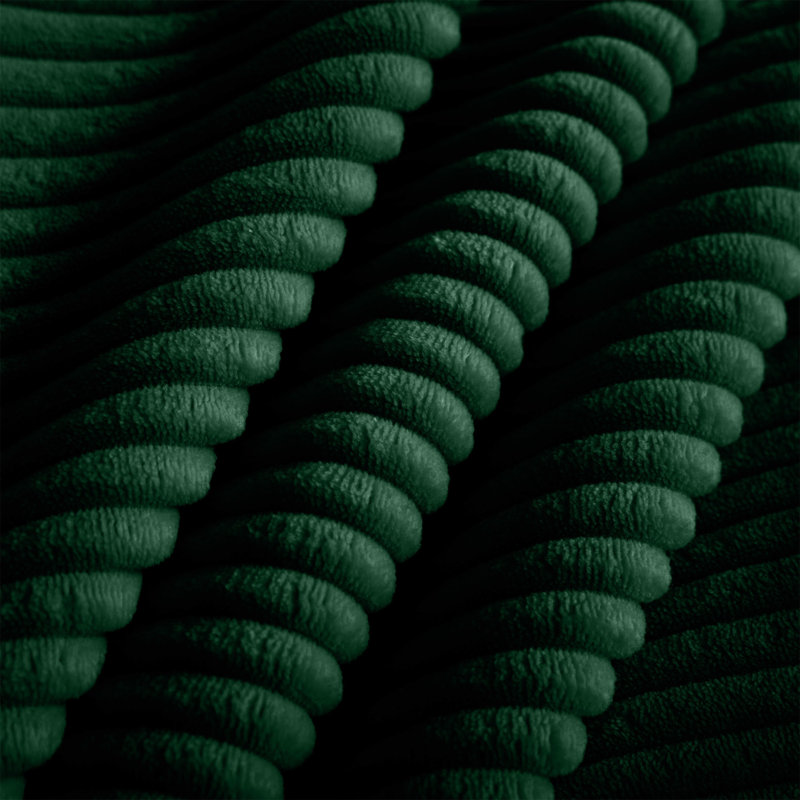 Canapé rembourré Comfy, Velours côtelé vert