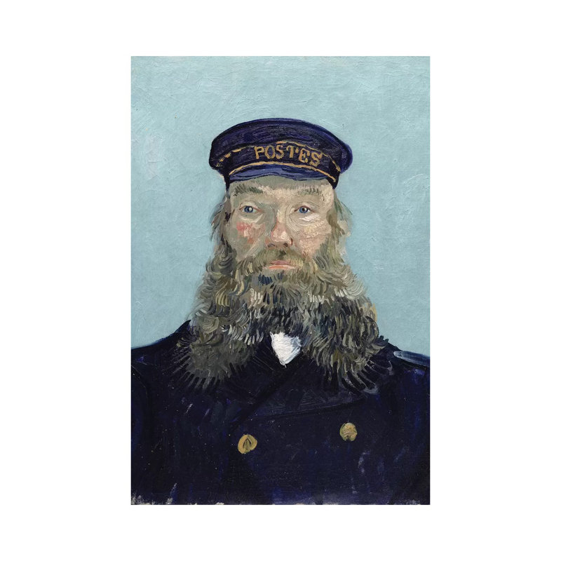 Portrait Of Postman Roulin, 1888 by Vincent Van Gogh - Wrapped Canvas Painting, 101.6 cm H x 66.04 cm W x 3.175 cm D