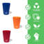 Ensemble de 6 verres à liqueur en silicone 1,5 oz Silipint - couleurs classiques - rouge, bleu, vert, orange, noir, glaçon - incassable