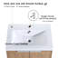 Meuble-lavabo mural double 60 po avec comptoir en résine et armoire d'appoint Eskar-1033933212