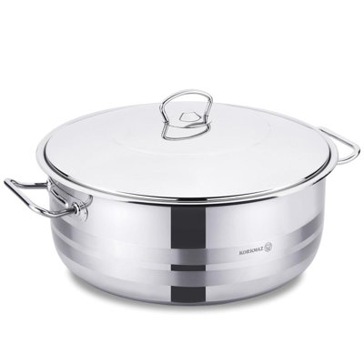 Cocotte en acier inoxydable avec couvercle Korkmaz