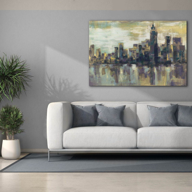  «A Colorful Day In Manhattan» par Silvia Vassileva, art mural sur toile, 60 po x 40 po