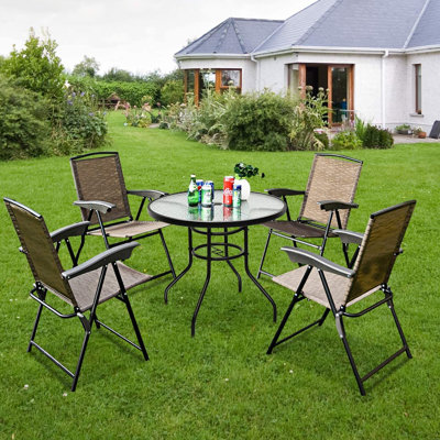 Misael 5 Piece Dining Set by Arlmont & Co.