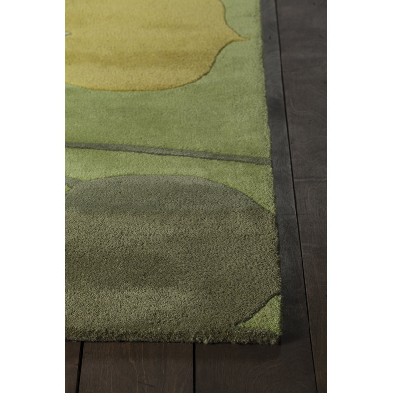 Inhabit Designer Lime Area Rug, 5' x 7'6"