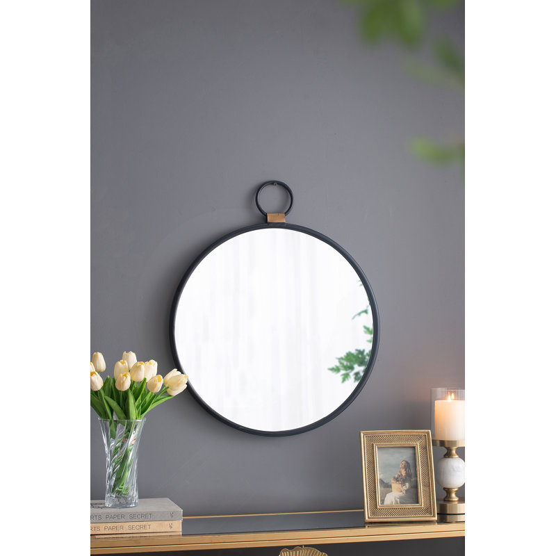 Miroir rond en fer