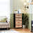 4 Drawer Dresser for Bedroom, Narrow Chest of Drawers, Wooden Top and Study Iron Frame 18"x37.5"-(WxH)