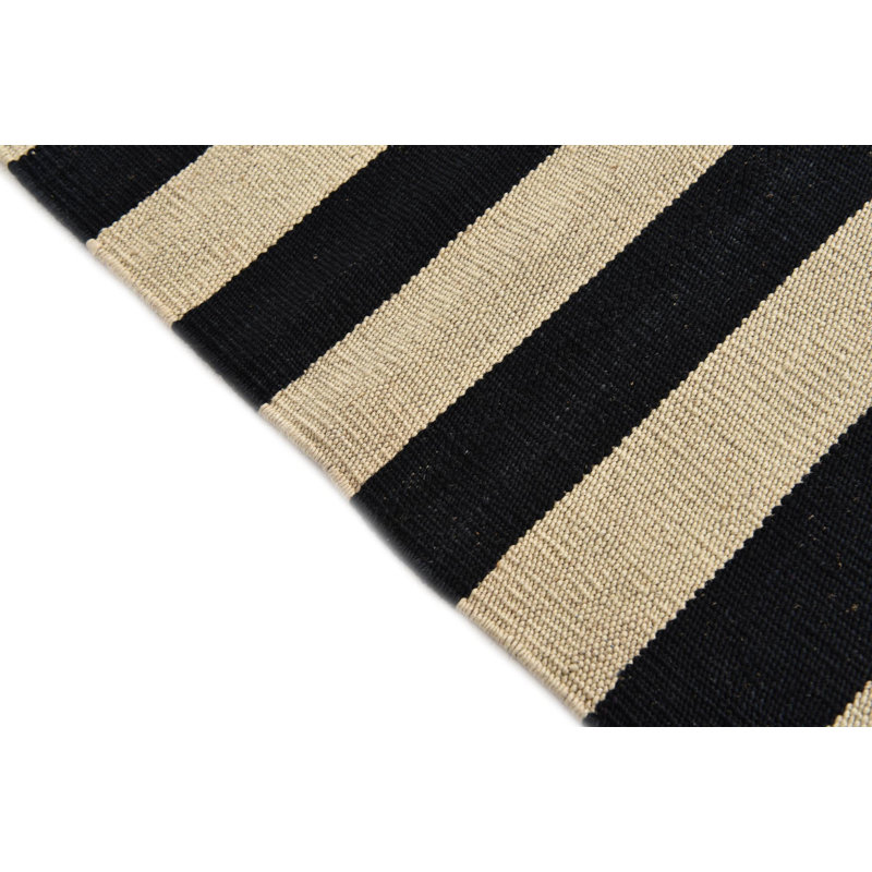 Tapis noir et blanc 3x5 Petrella