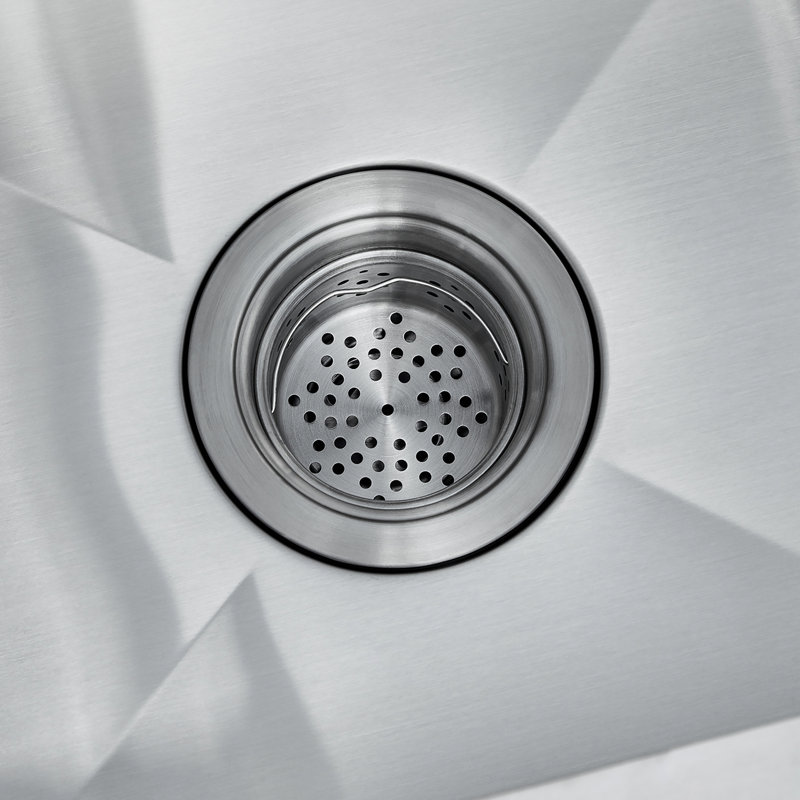 Évier de cuisine encastré 33 po à montage sur le dessus en acier inoxydable 304, 3Mm d'épaisseur, coins R10, taille interne 32 x 21 pouces, réduction du bruit de 9 po, drainage rapide avec support à ouverture standard, panneau,