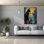 «Black Cat And Goldfish 1» par Momart, art mural sur toile