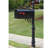 Charleston Post Mounted Mailbox with Personalized Number Plate-753295827