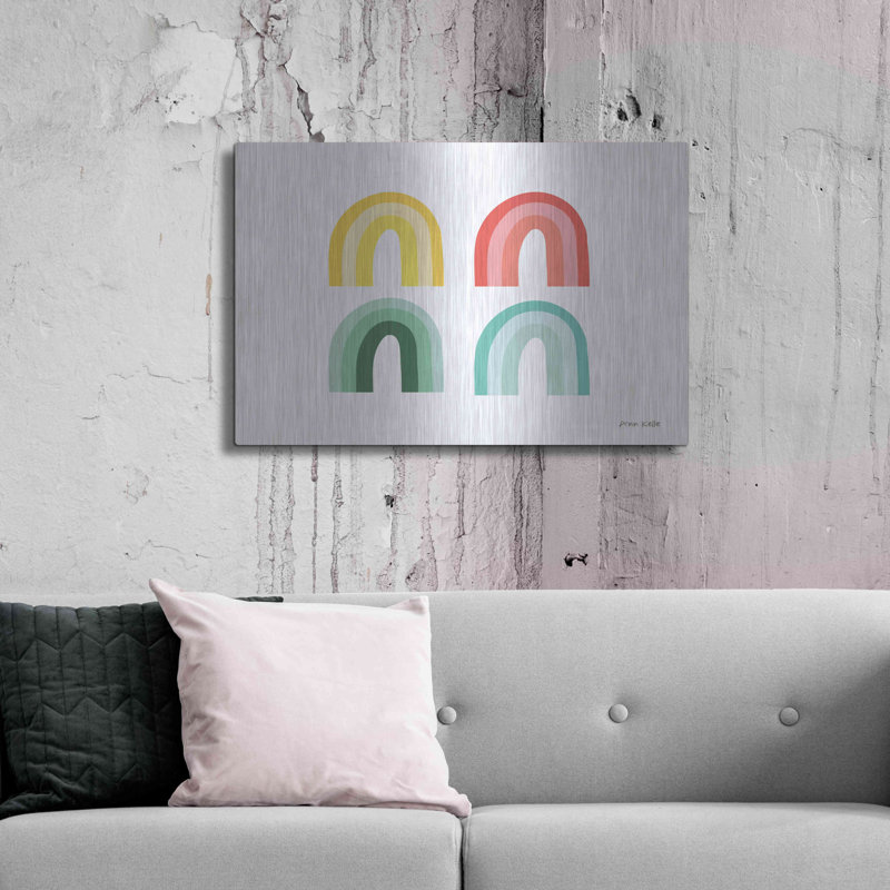 «Rainbow Colors I» par Ann Kelle Designs, art mural en métal, H 24 po x l 36 po