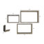 Ensemble de 3 tablettes murales Vintage Farmhouse Shadow Box-198907529