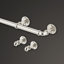 Ensemble de tringle à rideaux 1 1/8 po de diamètre avec abat-jour mural en acier réglable Mode Industrial-63562257-88205284
