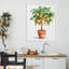 Giclée encadrée d'arbre d'orange en pot, design par Shelly Craig-1783735580-1783735584