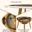 Ensemble de 2 tables basses gigognes Triangle