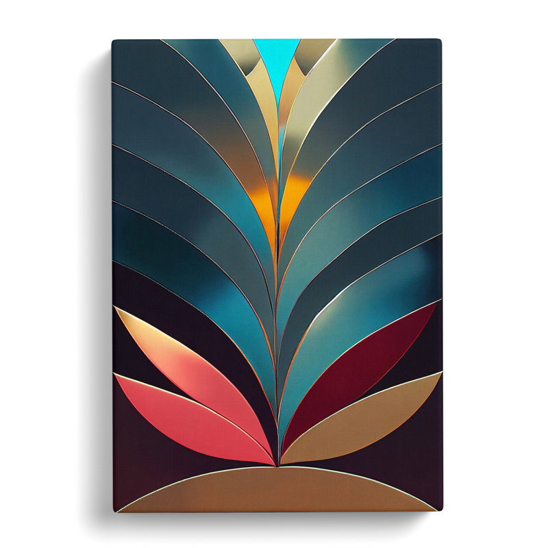 Special Abstract Feathers No.5 - Wrapped Canvas Print, 50cm H x 35cm W x 3cm D