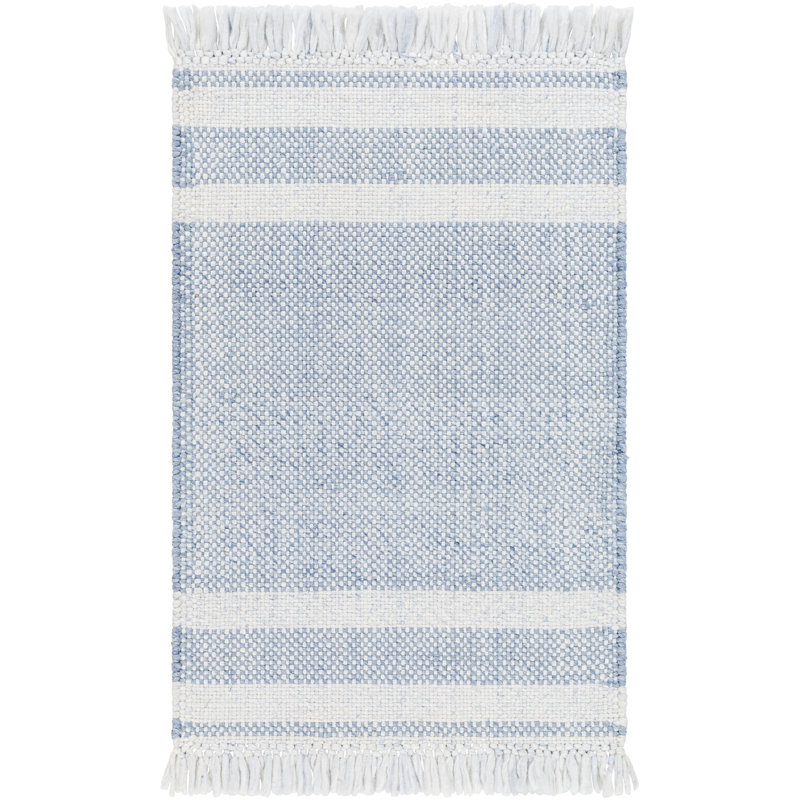 Tapis intérieur / extérieur tissé à la main Bretson, Rectangle 5 pi x 7 pi 6 po