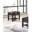 Table de bout simple en bois avec table de bout et tiroir d'appoint