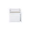 Lit mezzanine simple blanc avec caractéristiques et rangement supplémentaire - Bureau à compartiments en bois d'hévéa-1503867461