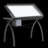 Tempered Glass Steel Drafting Table