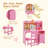 Kids Desk & Chair Set with Hutch, Storage Cabinet for Bedroom & Study Room-11870115
