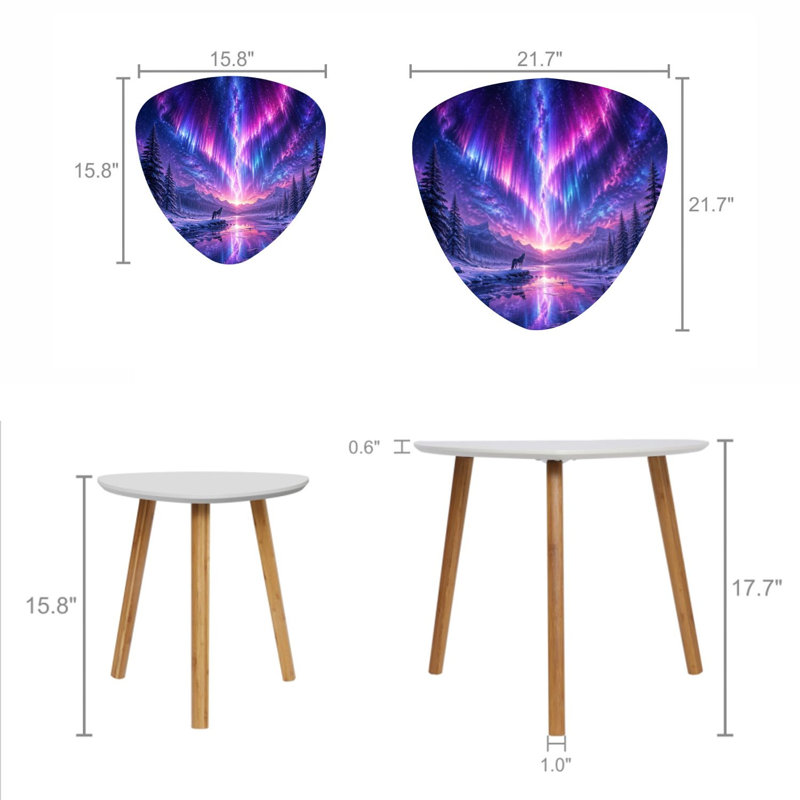 Ensemble de 2 tables basses gigognes Triangle Nest