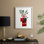 «Christmas Holiday Art» DCCCLXIX, reproduction d'art encadrée - bois massif
