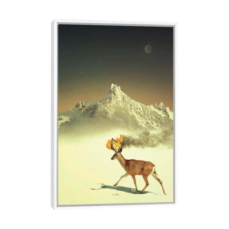 When She Awoke II by Rob Hakemo - Print on Canvas, 66.04 cm H x 45.72 cm W, White Framed