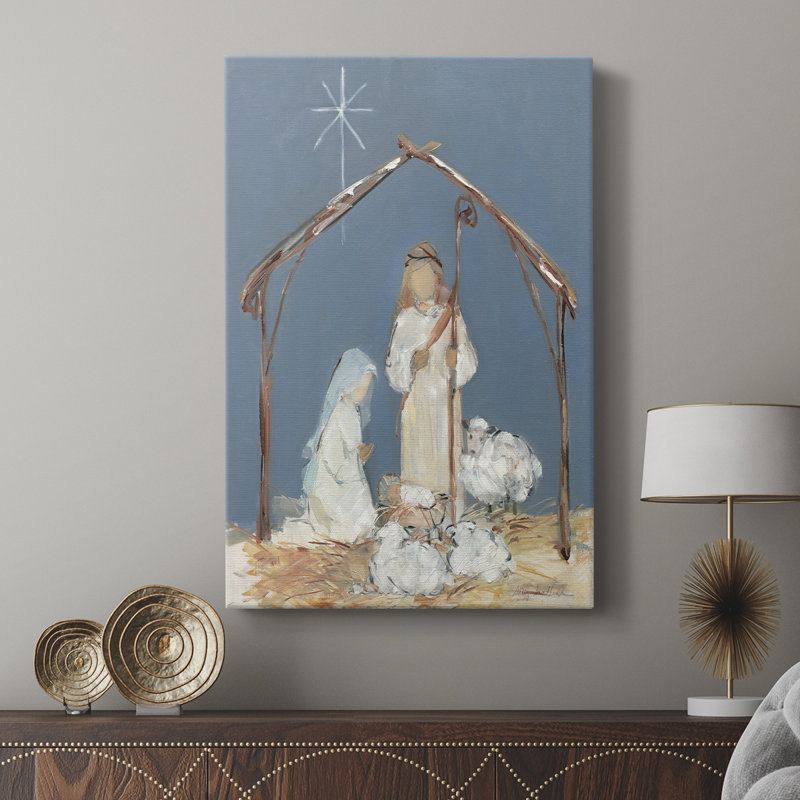 Crèche de la crèche du Crépuscule - galerie Cavas sur mesure, H 12 po x l 8 po