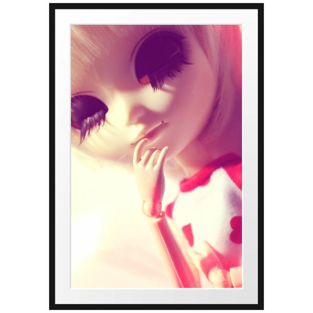 Gerahmtes Poster Pullip-Püppchen mit Wimpern