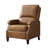 Upholstered 30.3'' Wide Push-Back Faux Leather Manual Single Recliner Chair for Living Room Set of 2-107317916