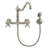 Whitehaus Wall Mount Faucet with Long Traditional Swivel Spout and Solid Brass Side Spray-55870695-93232840