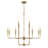Treyvion 12 - Light Dimmable Linear Chandelier in Brass-244322790