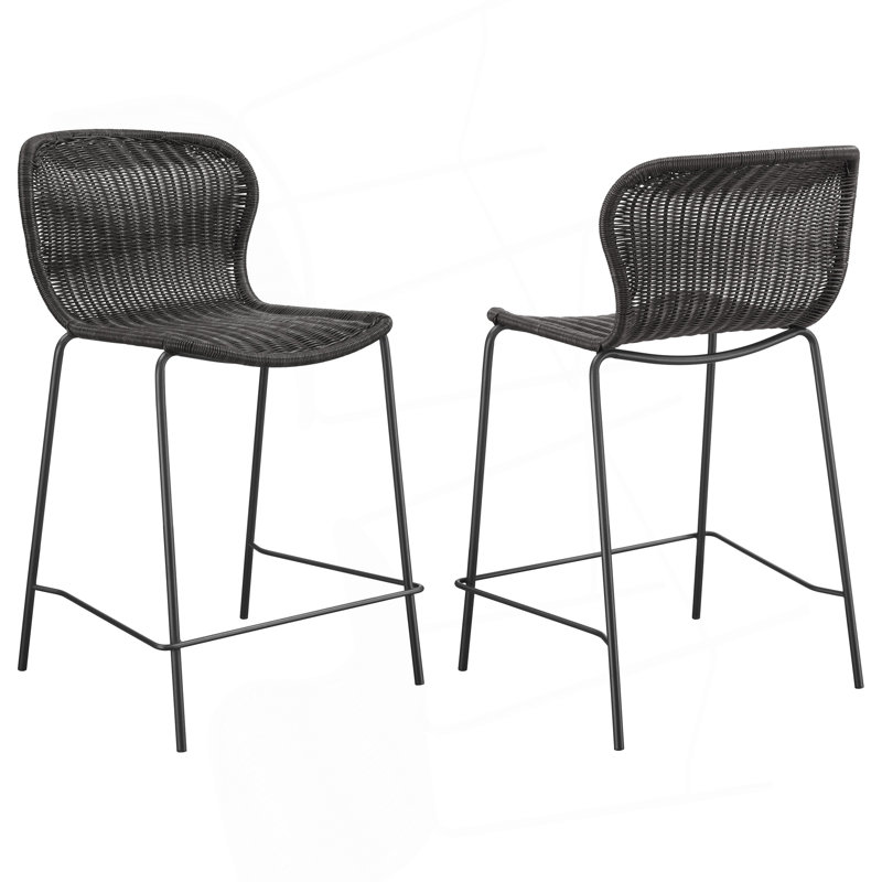 Ensemble de 2 chaises de comptoir Mckinley
