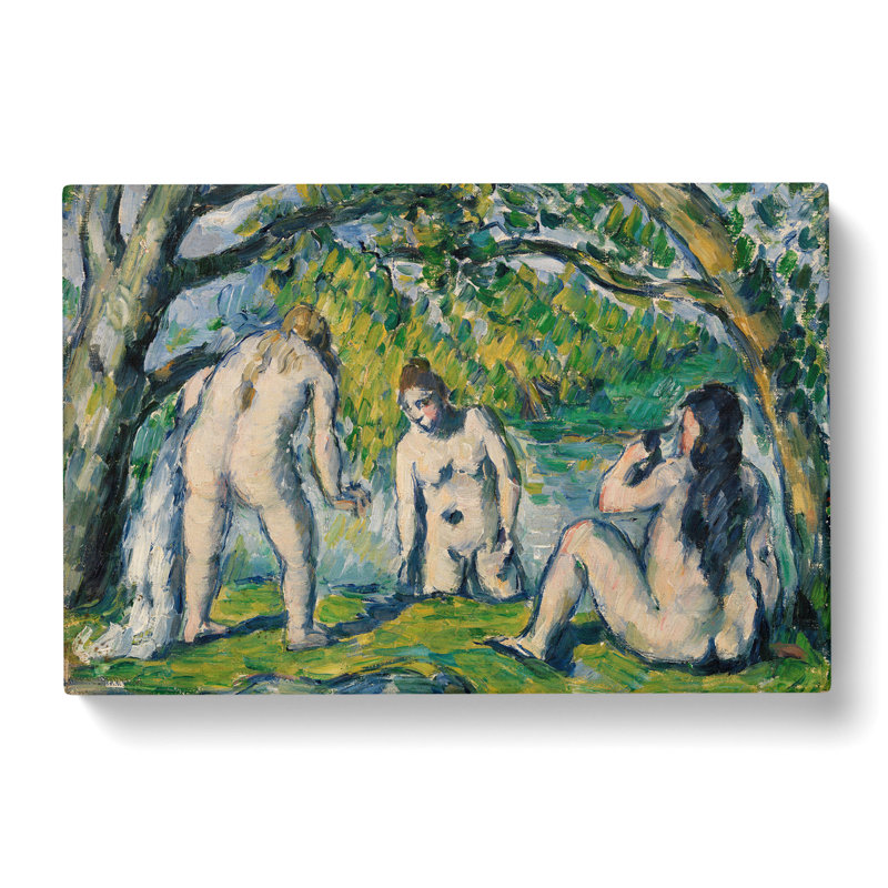 Three Bathers by Paul Cezanne - Wrapped Canvas, 40cm H x 60cm W x 3cm D