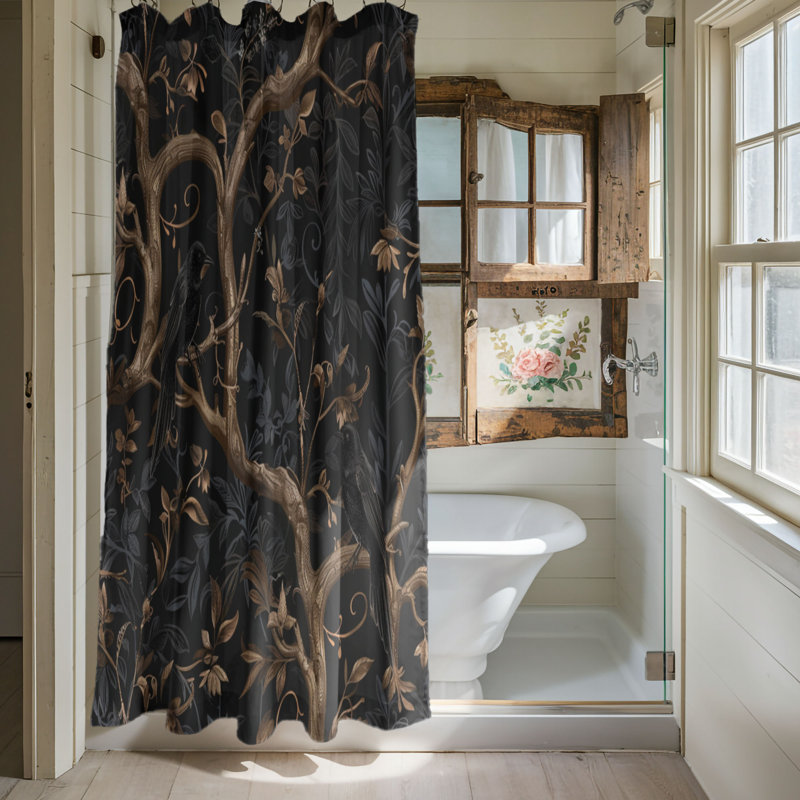 Dark Rose - Premium Shower Curtain, 74"H x 71"W
