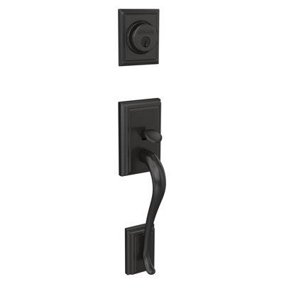 Addison Handleset with Deadbolt and Accent Door Lever and Rosette