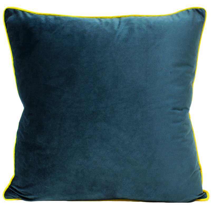 Oliver Square Throw, Teal/Cylon, Pillow Cover Only - No Insert