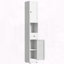 Armoire de rangement étroite en métal 71 pouces avec 5 niveaux