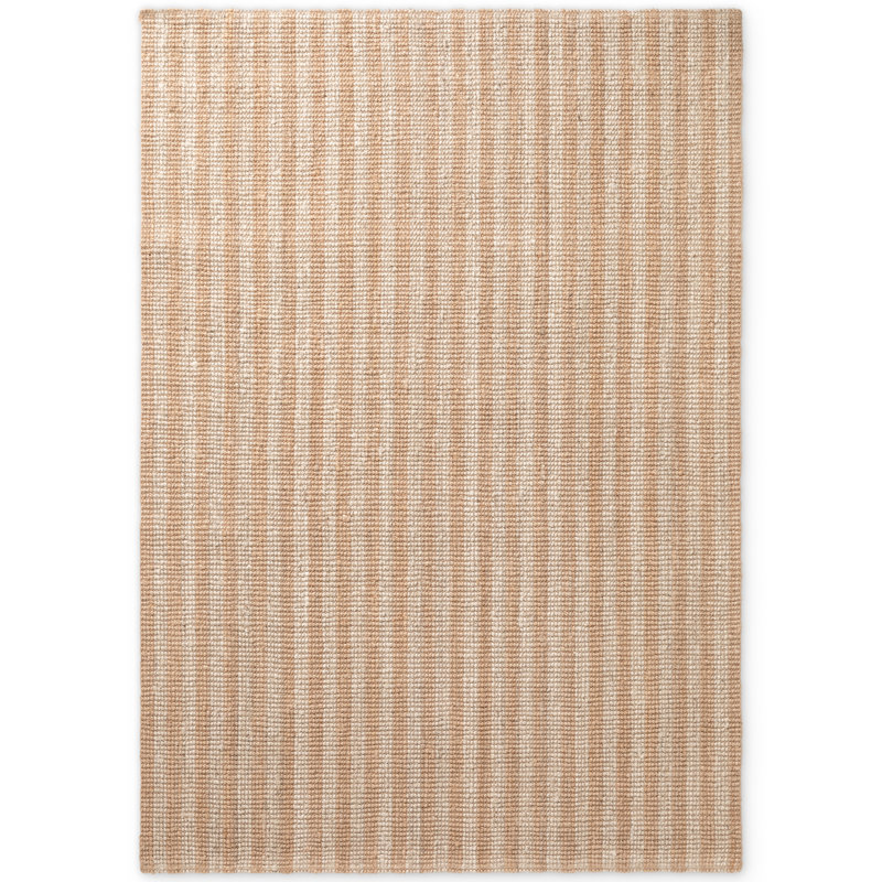Harvest Rectangle Striped Jute / Sisal Hand Woven Area Rug, Rectangle 160 x 230 cm