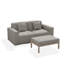 Ensemble de fauteuils et table basse Phu Modern 3 pièces, comprenant des fauteuils gauche et droit et une table basse. Tissu résistant aux intempéries et aux UV. Aucun assemblage requis.-2074630233-2074630237