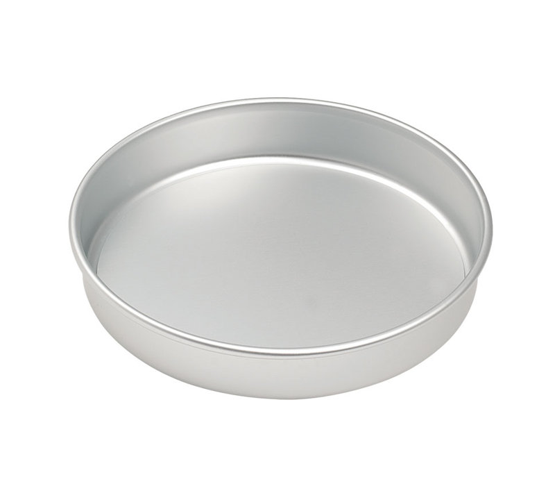 Samuel Groves Mermaid silver anodised sandwich tin, with loose base, 28"