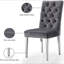 Ensemble de 2 chaises de salle à manger rembourrées Modern Velvet-1761338260-1761338258