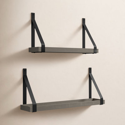 Glenbrook 2 Piece Solid Wood Accent Shelf