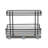 Matte Black Powder-Coated Steel Undersink Pull-Out Organizer with Plastic Accents-1090854790-1114757255