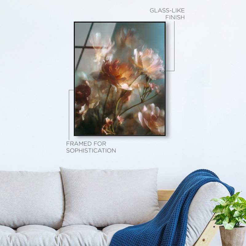 Mystic Meadow Print, 31"H x 25"W, Black Floater Frame