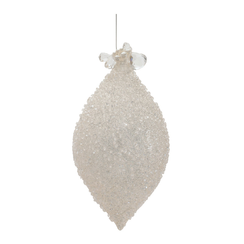Ornements en verre (ensemble de 4) - décorations d'arbre de Noël 5 po x 7 po