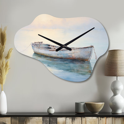 Horloge murale en bateau Boat Ethereal Waters I - Bateau Cloud