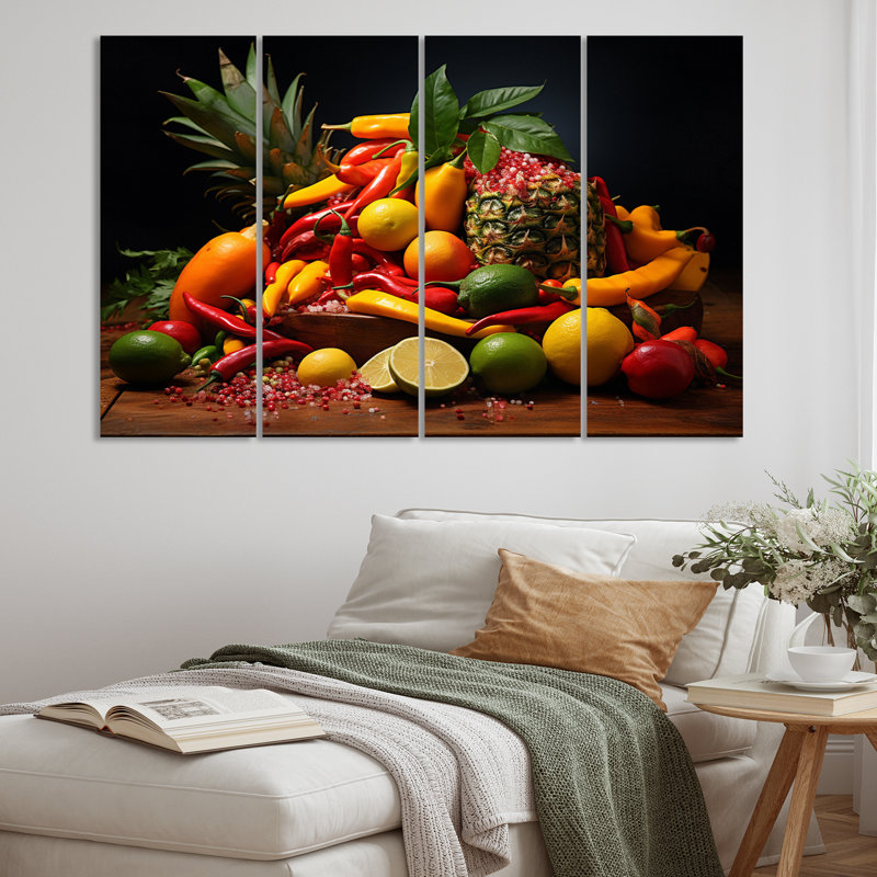 Caribbean Fruits II Nautical & Beach Wall Decor on Metal